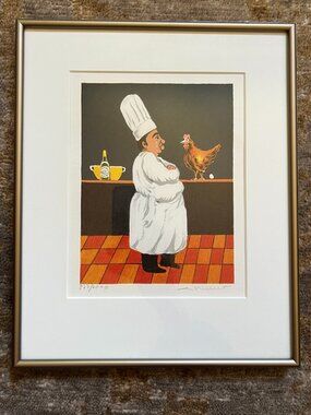 Guy Buffet Limited Edition Lithograph Print, Framed, Signed, Matted & Numbered.